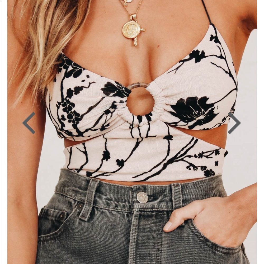 Sexy cut out crop top- never been worn before!